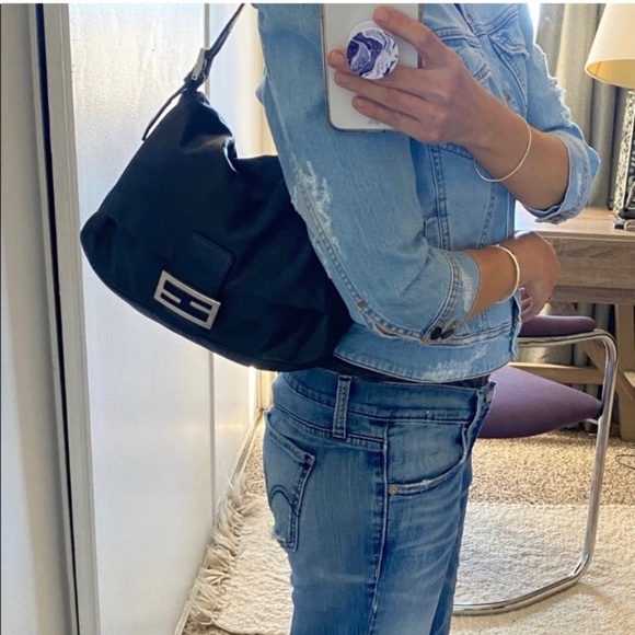Vintage Fendi Mama Baguette Leather Shoulder Bag - Picture 9 of 15